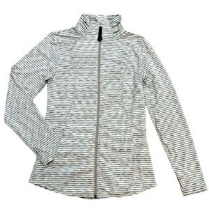 TUFF ATHLETES zip up lightweight jacket. Thumb holes. Pockets. Like new.